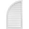 Ekena Millwork Quarter Round Top Left Surface Mount PVC Gable Vent w/ 2"W x 2"P Brickmould Sill Frame, 24"W x 42"H GVPQL24X4203SF - alternate 1